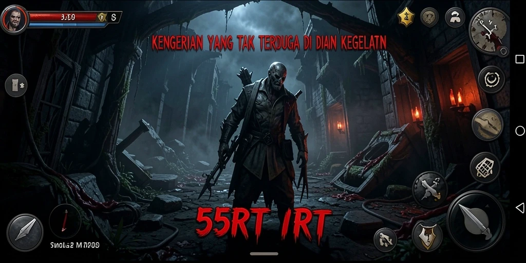 Tampilan gameplay yang mencekam dan penuh ketegangan.