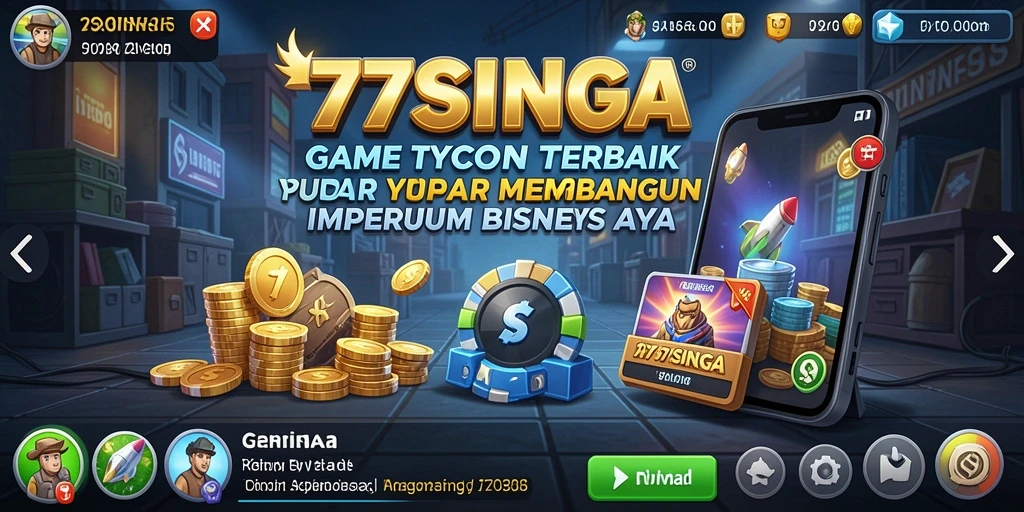 Gameplay menantang untuk membangun imperium bisnis di 77SINGA.