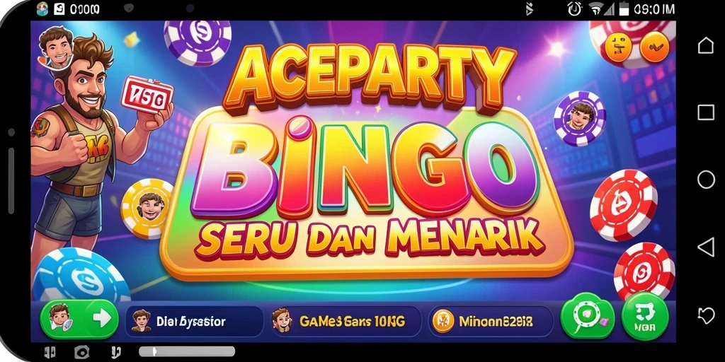 Tampilan gameplay Bingo yang seru di ACEPARTY.