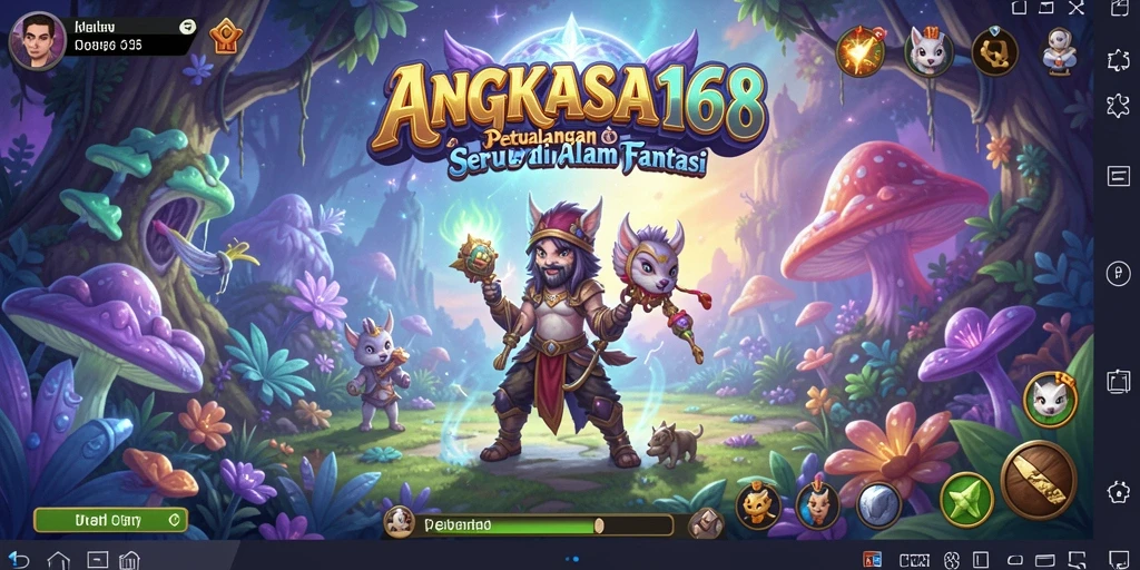 Screenshot gameplay ANGKASA168 dengan aksi pertarungan yang seru.