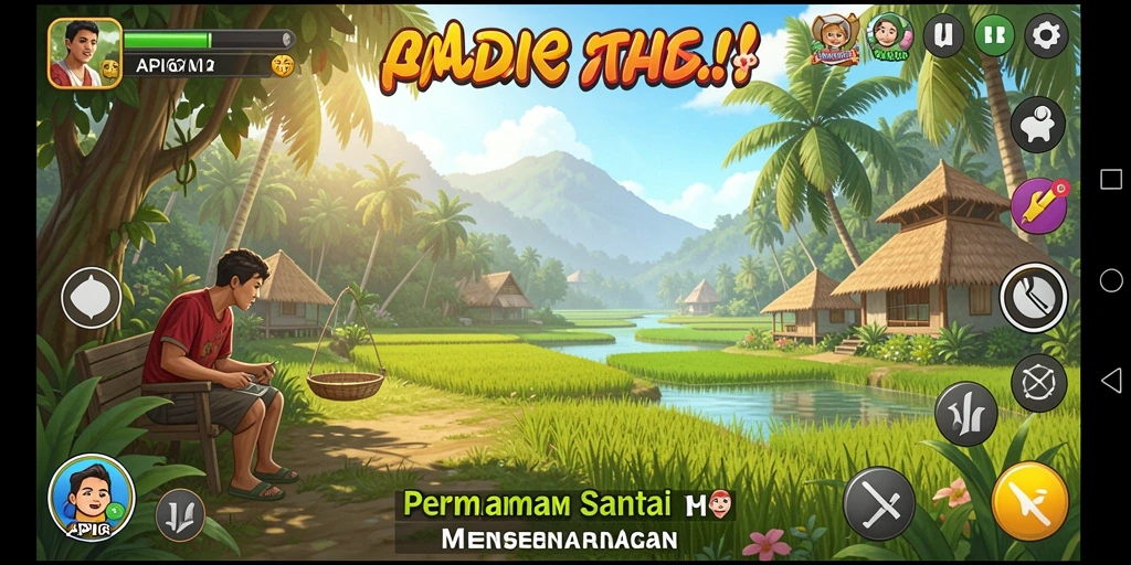 Tangkapan layar menunjukkan gameplay santai dan karakter lucu di API66.