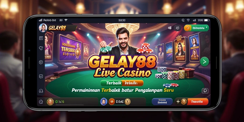 Tampilan seru bermain Live Casino di GELAY88.