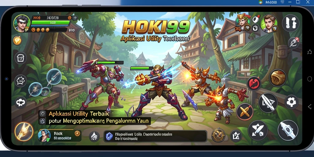 Screenshot HOKI99 menampilkan antarmuka aplikasi Utility yang user-friendly.