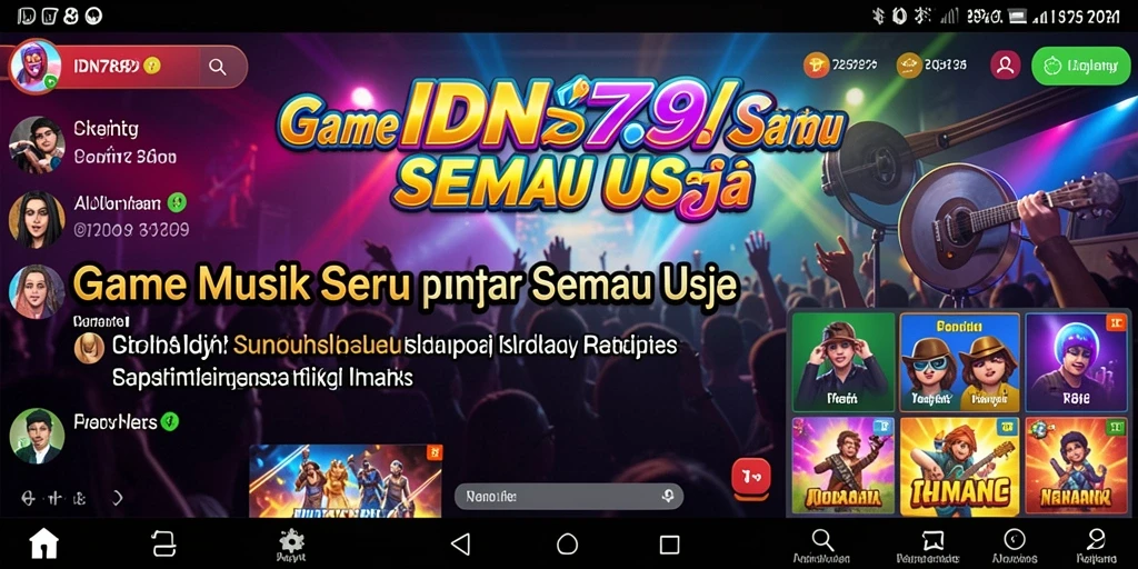 Tampilan screenshot IDN789 dengan gameplay musik yang seru.
