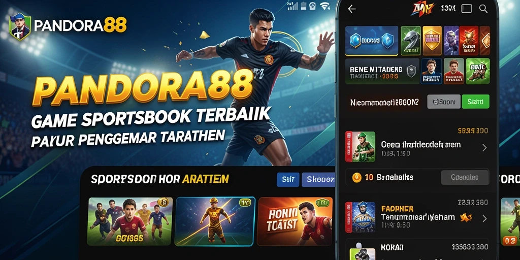 Tampilan antarmuka pengguna PANDORA88 yang modern dan dinamis.