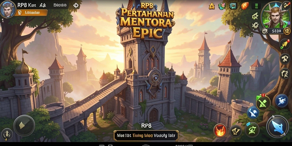 Tangkapan layar menunjukkan aksi seru saat mempertahankan menara.