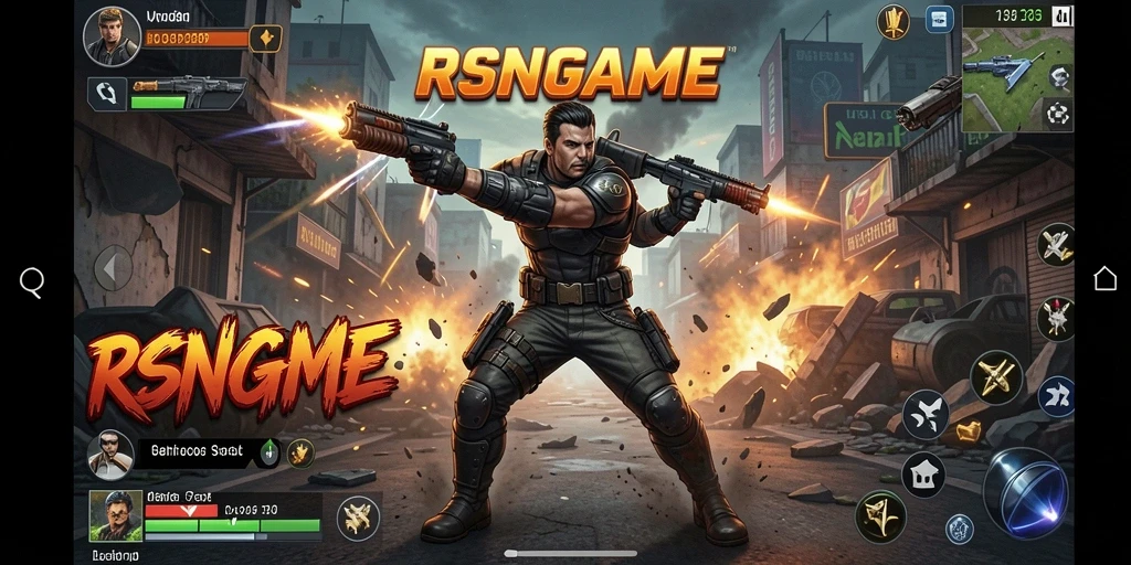 Gameplay RSNGAME yang seru dan penuh aksi.