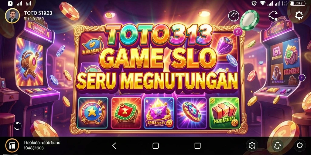 Tampilan menarik gameplay slot TOTO313 dengan berbagai tema.