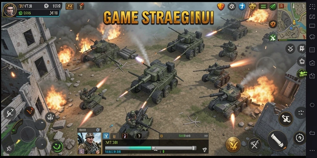 Tampilan gameplay yang menegangkan dengan strategi mendalam.