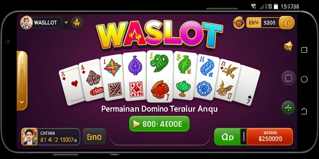 Tampilan gameplay menarik di WASLOT, menyajikan aksi Domino yang menyenangkan.