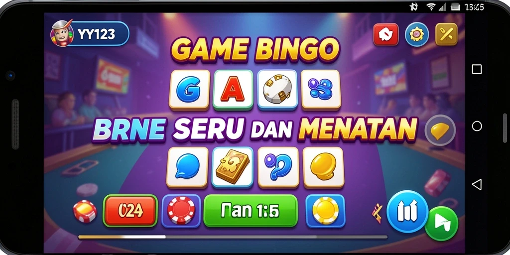 Tampilan menarik dari gameplay Bingo dalam YY123.